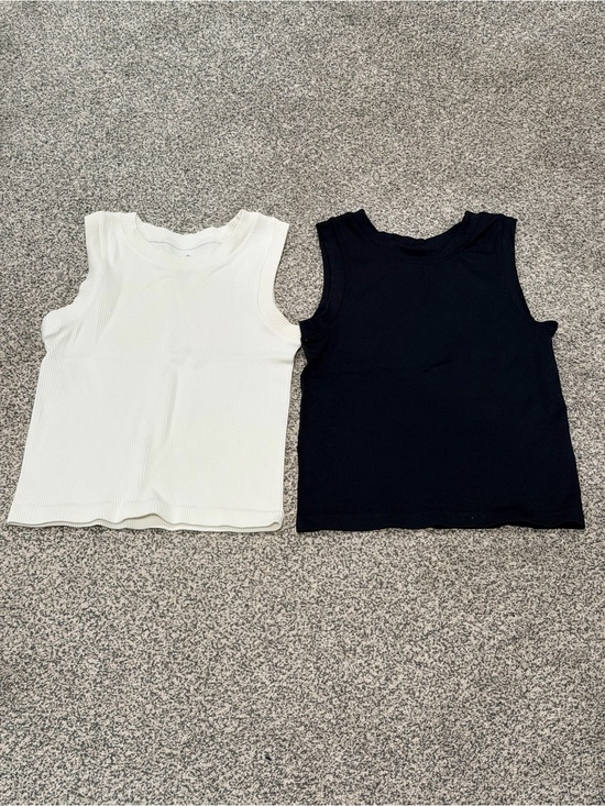Buckle Tops - BKE Women’s Tank Top Duo - White & Black Size XS/S